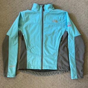 THE NORTH FACE Summit Series blue Windstopper jacket, Med.